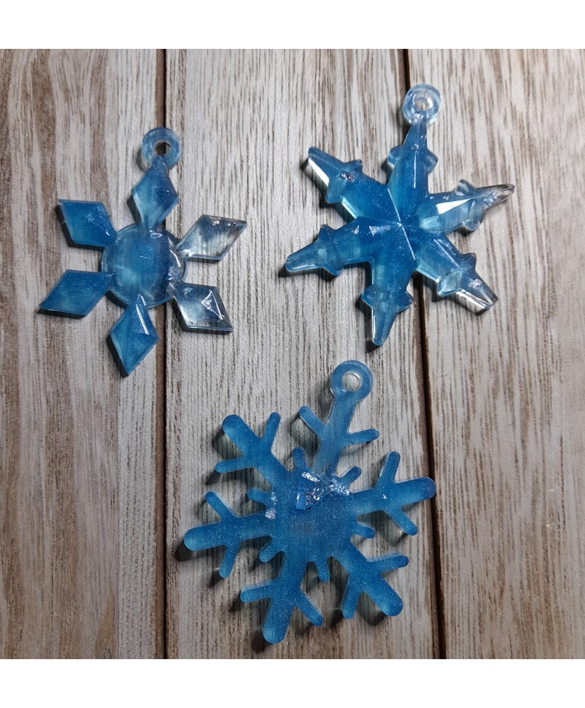 3 flocons de noël